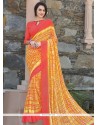 Pristine Faux Georgette Print Work Printed Saree