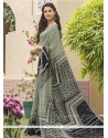 Ravishing Faux Georgette Grey Casual Saree