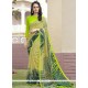 Sparkling Green Casual Saree