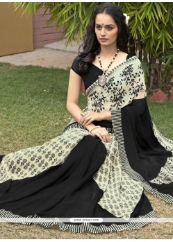 Observable Faux Georgette Printed Saree