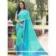 Royal Faux Georgette Print Work Casual Saree