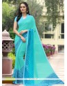 Royal Faux Georgette Print Work Casual Saree