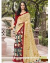 Modest Faux Georgette Multi Colour Casual Saree