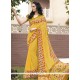 Tempting Faux Georgette Print Work Printed Saree