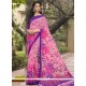 Innovative Faux Georgette Multi Colour Printed Saree