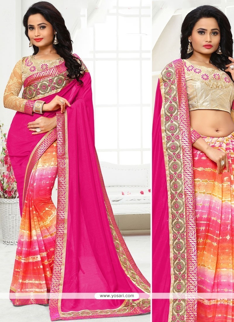 Buy Marvelous Lace Work Crepe Silk Traditional Designer Saree ...