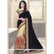 Modest Faux Georgette Resham Work Designer Half N Half Saree