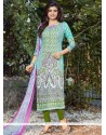 Fantastic Cotton Multi Colour Churidar Suit