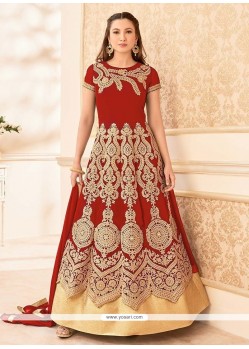 Gauhar Khan Faux Georgette Floor Length Anarkali Suit