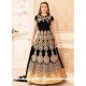 Gauhar Khan Black Faux Georgette Floor Length Anarkali Suit