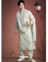 Refreshing White Readymade Kurta