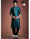 Royalist Blue Shantoon Kurta Pajama