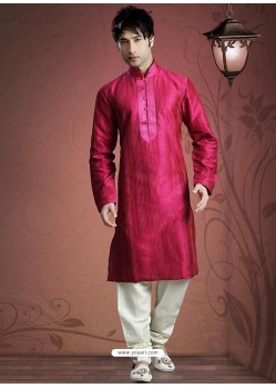 Awesome Fuchsia Raglan Sleeves Kurta