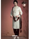 Incredible Cream Readymade Kurta Pajama