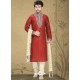 Perfect Maroon Art Silk Readymade Kurta