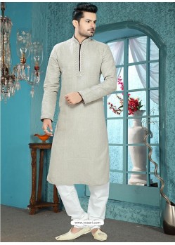 Stylish Grey Men's Readymade Kurta