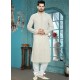 Flattering White Cotton Silk Readymade Kurta