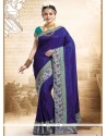 Adorning Art Silk Patch Border Work Designer Traditional Saree