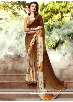 Glossy Weight Less Multi Colour Casual Saree