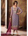 Awesome Faux Georgette Designer Straight Suit