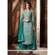 Spellbinding Faux Georgette Embroidered Work Designer Palazzo Suit