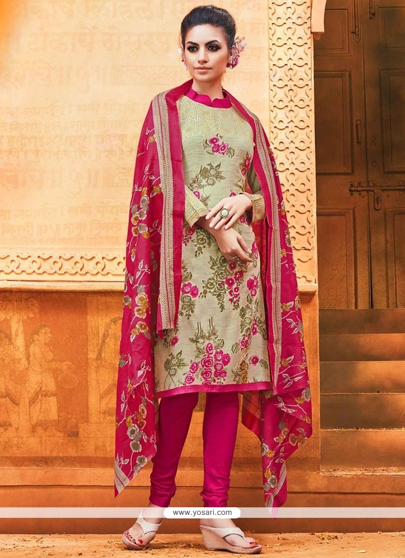 Buy Print Rayon Churidar Suit In Multi Colour | Churidar Salwar Suits