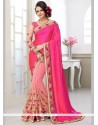 Epitome Art Silk Patch Border Work Half N Half Saree