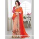 Auspicious Net Patch Border Work Half N Half Trendy Saree