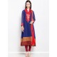 Mystical Embroidered Work Faux Georgette Readymade Suit