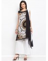 Mystical Digital Print Work Faux Georgette Readymade Suit