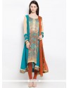 Majesty Embroidered Work Multi Colour Readymade Suit