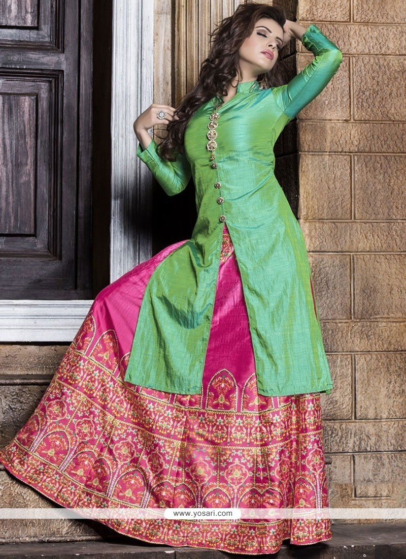 Buy Jaipur Kurti Women Navy Blue  Green Woven Design Kurta With Trousers   Dupatta  Kurta Sets for Women 9000189  Myntra