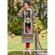 Fascinating Cotton Multi Colour Print Work Pant Style Suit