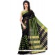 Renowned Polly Cotton Black Woven Work Casual Saree