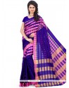 Lavish Polly Cotton Navy Blue Casual Saree