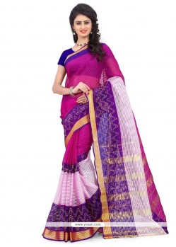 Phenomenal Polly Cotton Woven Work Casual Saree