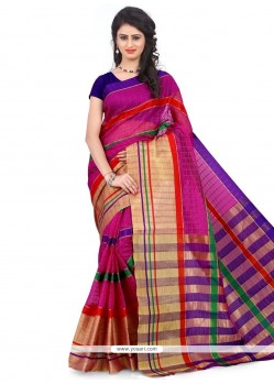 Imperial Polly Cotton Woven Work Casual Saree