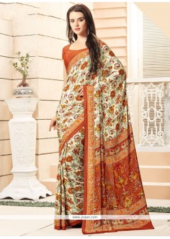 Distinctive Print Work Printed Saree