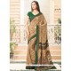 Captivating Print Work Faux Crepe Printed Saree