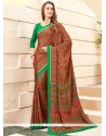 Miraculous Multi Colour Print Work Printed Saree