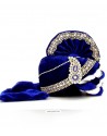 Traditional Indian Blue & White Wedding Wear Turban