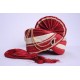 Traditional Red Banarasi Silk Safa For Groom
