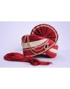 Traditional Red Banarasi Silk Safa For Groom