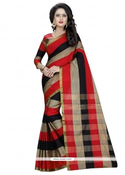 Specialised Cotton Plain Work Casual Saree