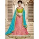 Glossy Net Patch Border Work Lehenga Choli