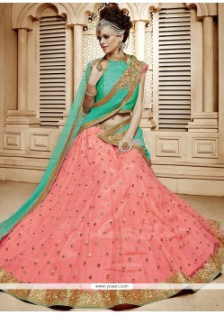 Conspicuous Net Diamond Work Lehenga Choli