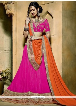 Dazzling Net Patch Border Work Lehenga Choli