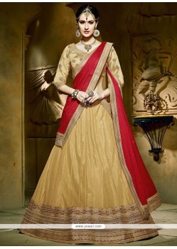 Nice Resham Work Net Lehenga Choli