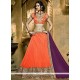 Ruritanian Net Orange Lehenga Choli