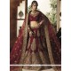 Especial Velvet Maroon Lehenga Choli